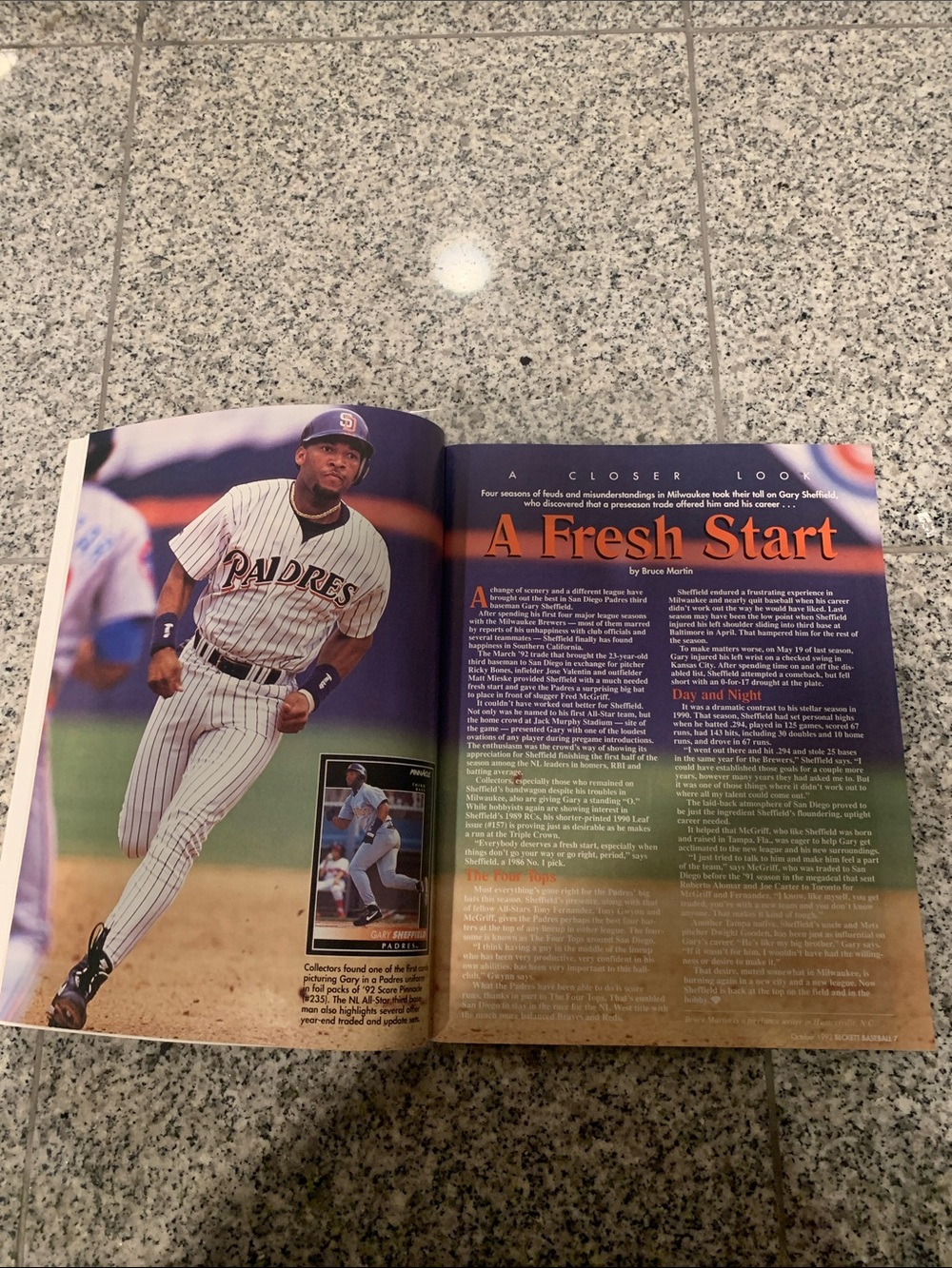 1989 Gary Sheffield Rookie Card In Case & 1992 Beckett Magazine Perfect Shape - Picture 7 of 10